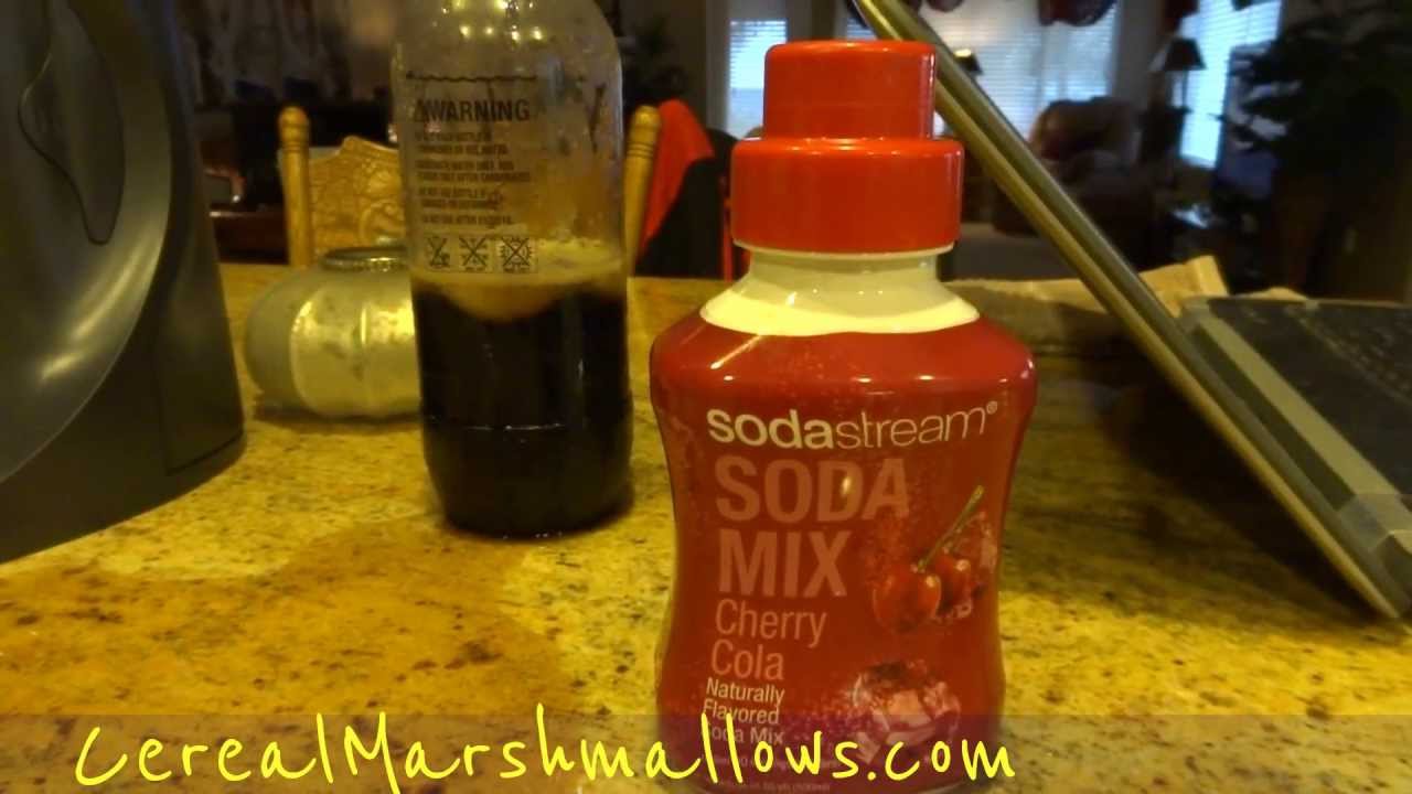 Coke Machine SodaStream Cherry Cola How To DIY Making Soda Video Review  Taste Tes 