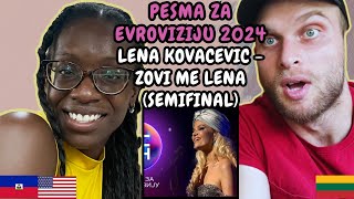 REACTION TO Lena Kovačević - Zovi me Lena (Polufinale 1 PZE24) | FIRST TIME LISTENING TO LENA