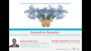 Cbac Seminar - Andrew R. Marks, M.d. - Monday, November 12, 2018