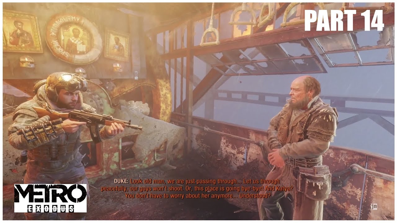 Metro Exodus Volga Theft of boats in port, the Bridge Part 14