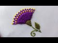 Most Beautiful Flower Embroidery Desing || Amazing Flower Hand Embroidery Tutorial for Beginners