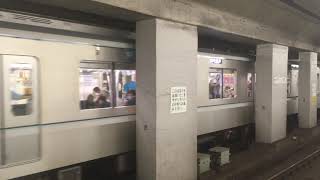 【ホームの真ん中から撮影してみた】 東京メトロ日比谷線13000系13142F 人形町駅発車