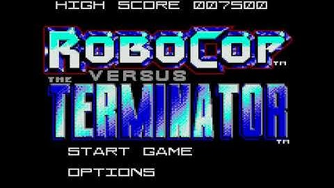 RoboCop Versus The Terminator - Intro and Title Screen - Sega Game Gear (HD)