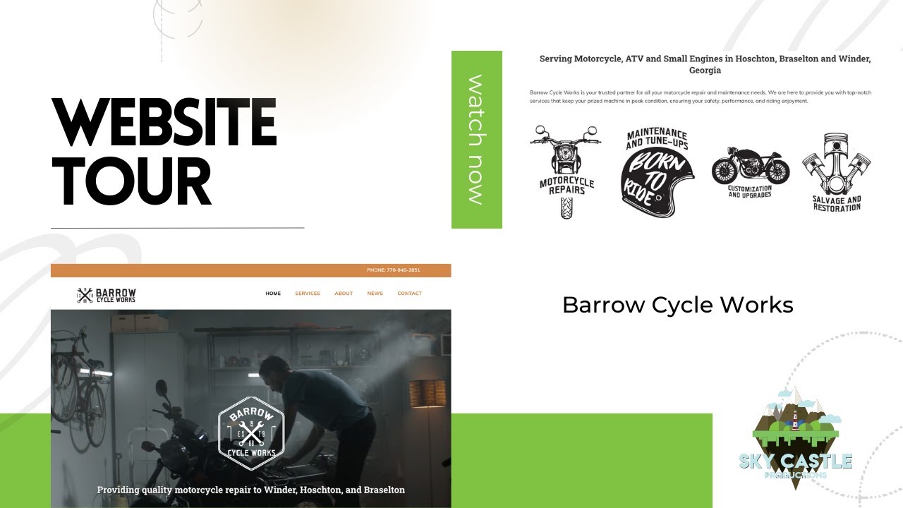 Website Tour: Barrow Cycle Works