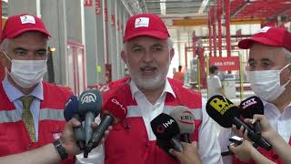 KIZILAY GENEL BASKAN LOJISTIK FABRIKA ZIYARET