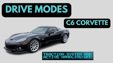 C6 Corvette Drive Modes EXPLAINED with EXAMPLES