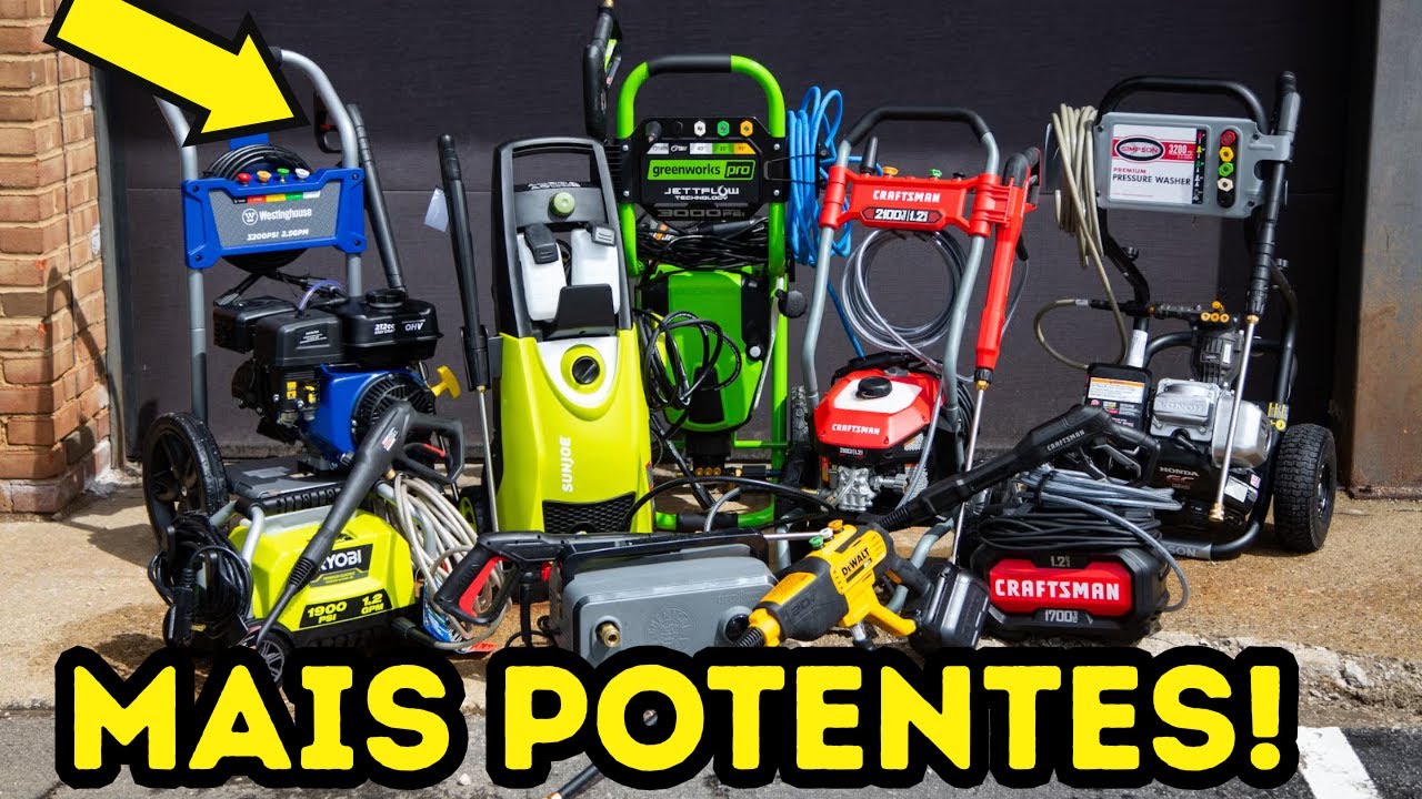Quais São as 7 Lavadoras de Alta Pressão MAIS POTENTES do Mercado?