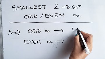 Find the smallest 2 digit odd number | Find the smallest 2 digit even number @mathstubelearning123
