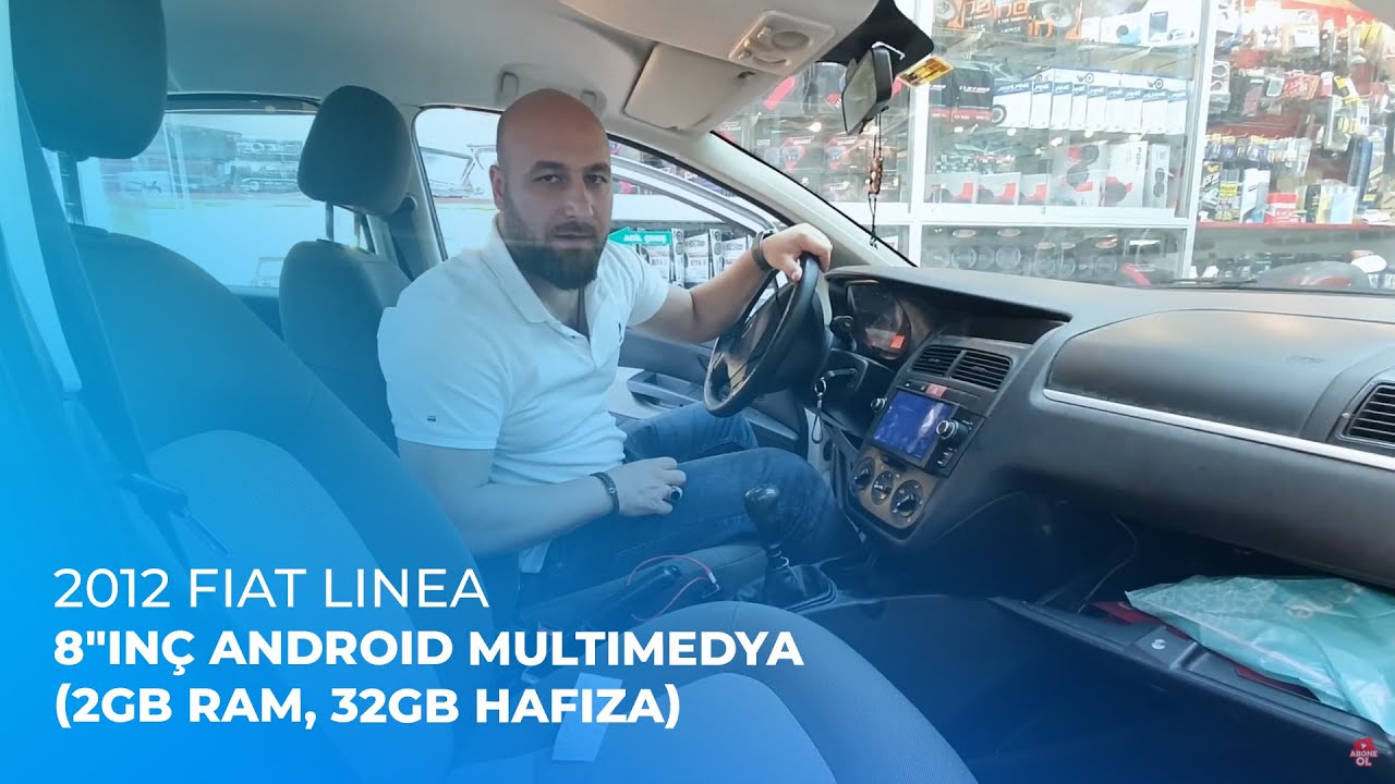 2012 Fiat Linea // 8"inç Android Multimedya (2GB Ram, 32GB Hafıza)