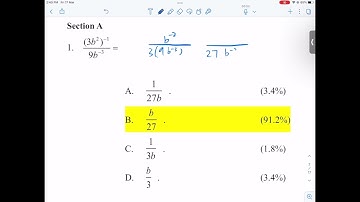 22/23 BMED Mock | Paper 2 Q1 - Laws of Indices