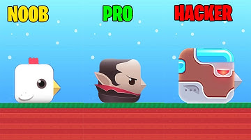 NOOB vs PRO vs HACKER - Square Bird