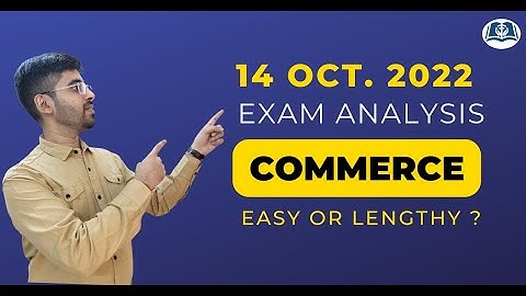 Exam Analysis | UGC NET Commerce | Held on 14 Oct. 2022