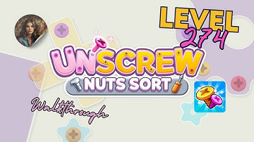 Unscrew Nuts Sort: Pin Puzzle Level 274