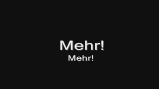 Rammstein - Mehr (lyrics) HD