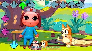 FNF Roblox Animal Hospital Stalker vs Bluey and Bingo Sings Bluey Can Can | FNF Mods