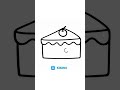 How to Draw a Cake in 18 Seconds | Easy Step-by-Step