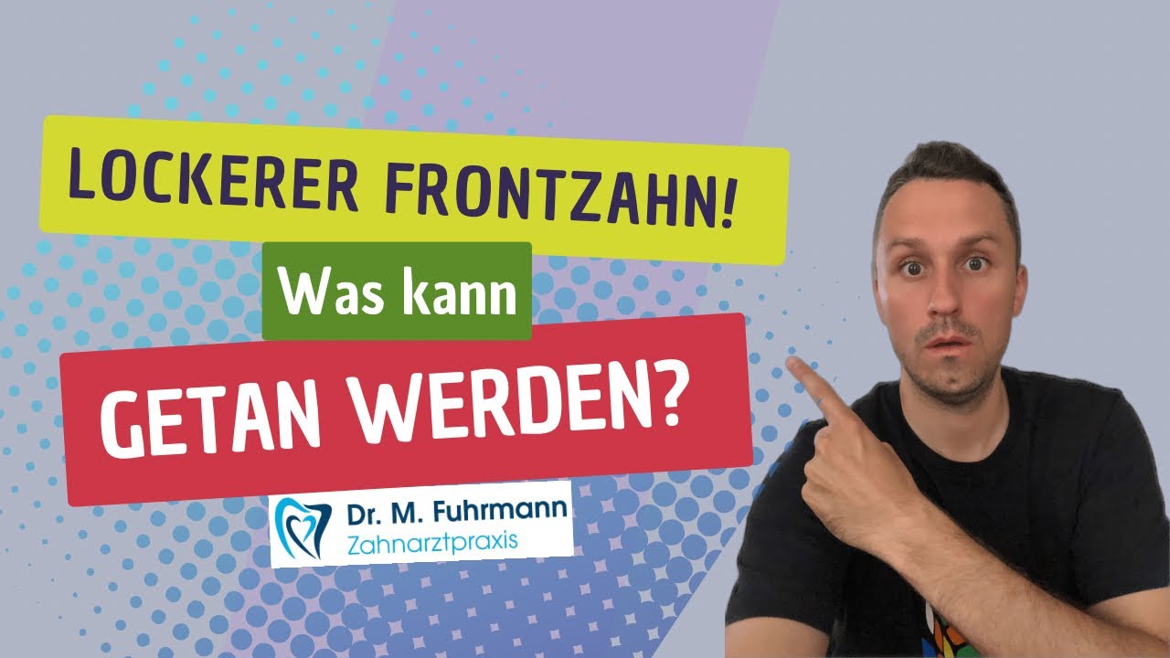 Frontzahn locker 😱 Was jetzt 😳 | Zahnarzt Dr. Maximilian Fuhrmann