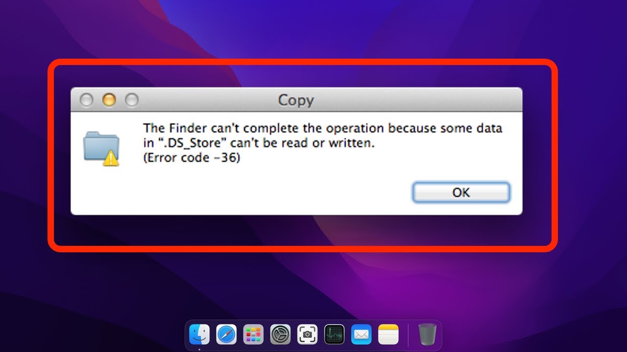 Files copy error