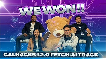 We WON CalHacks 12.0 Fetch.ai track | Full Hackathon Journey! #hackathon #california #usa #vlog 