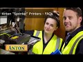Anton "Sprinter" Printers - FAQs and other tips.