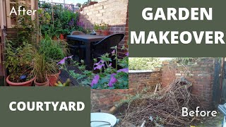 Creating a Courtyard Garden | Garden Makeover | Container Gardening