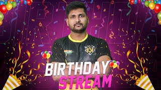 Birtday Special Stream || Target Top5 || Rank:-36 || #rankpush #bgmilivetelugu #bgmi