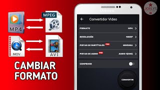 Como CAMBIAR el Formato de un Video Mp4 - MPG - AVI facil y gratis en android - app para convertir screenshot 3