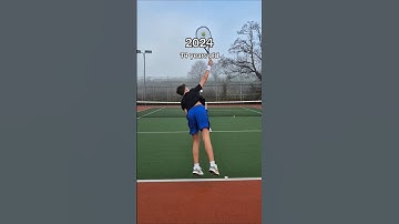 Serve progression 🎾💪 #tennis #shorts #tennisplayer