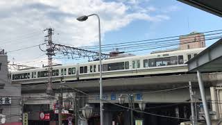 ◆8両編成　221系　大和路快速　大阪環状線　西九条駅　「一人ひとりの思いを、届けたい　JR西日本」◆