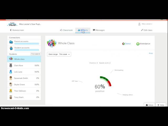 Demo of ClassDojo