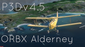 P3Dv4.5: ORBX Alderney Airport Quick First Look in 4K