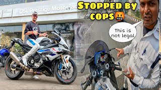 Apni New Bmw s1000rr 2023 ko police na pakda 🤬||hua behas||phir jo hua!!