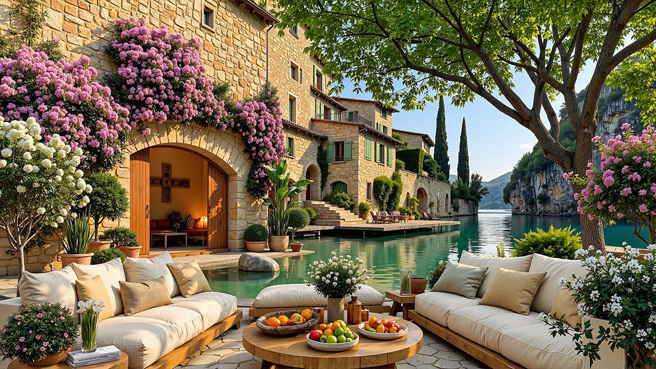 Tranquil Morning Jazz at the Lakeside Villa | Sweet Jazz & Calm Vibes For Positive Energy