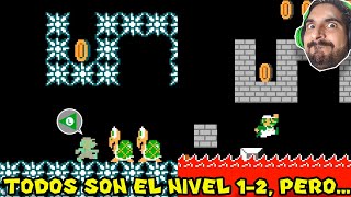 TODOS SON EL NIVEL 1-2, PERO... - Super Mundo 1-2 Mario Maker 2 con Pepe el Mago (#1)