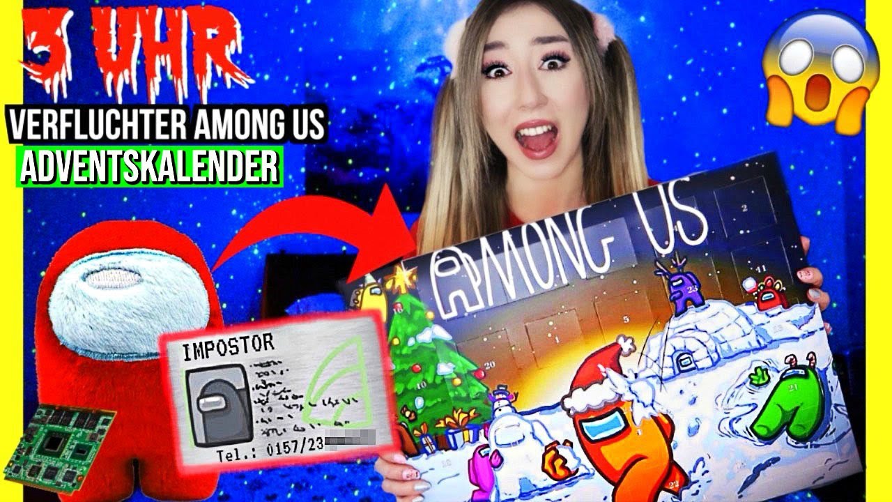 ÖFFNE & RUFE niemals ein AMONG US ADVENTSKALENDER vor WEIHNACHTEN um 3 UHR nachts zu HAUS an