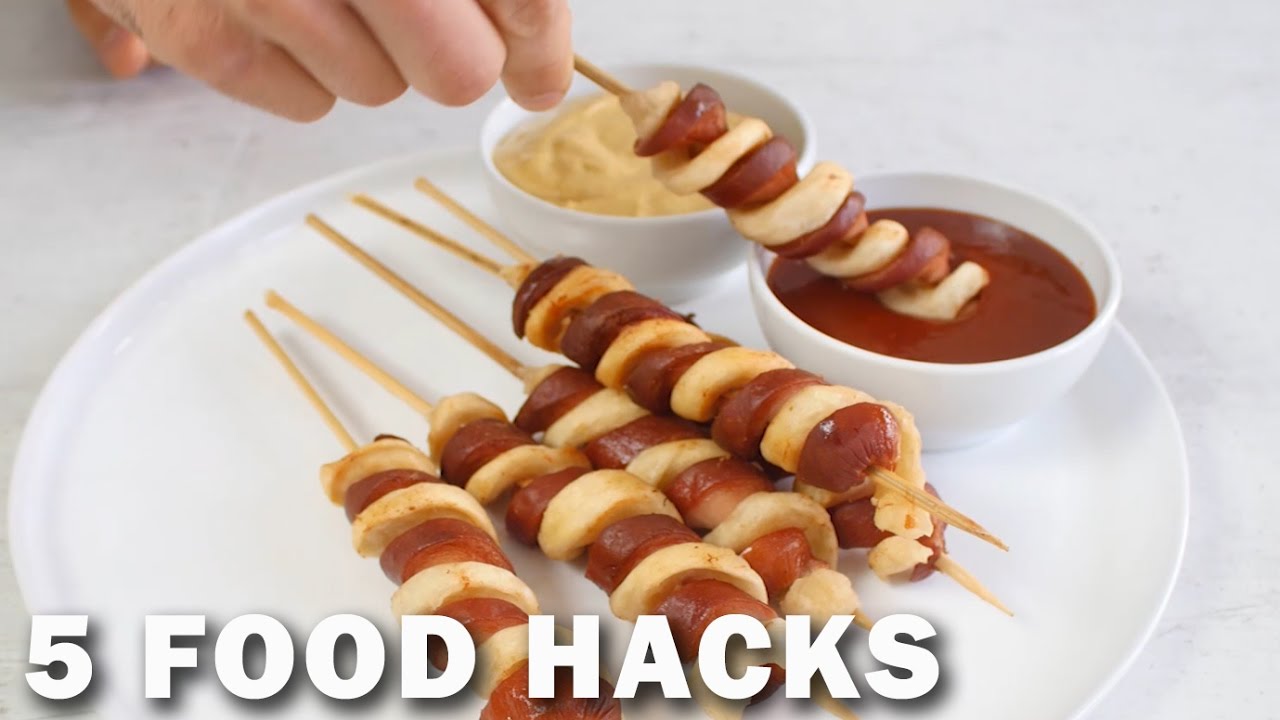 5 FOOD HACKS - YouTube