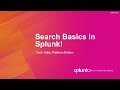 Search Basics with Splunk