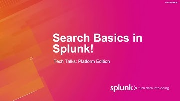 Search Basics with Splunk