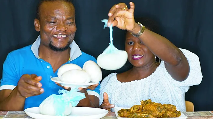 We Eat For A Living ASMR POUNDO YAM AND PEANUT SOUP AFRICAN FOOD MUKBANG MOUTH SOUND