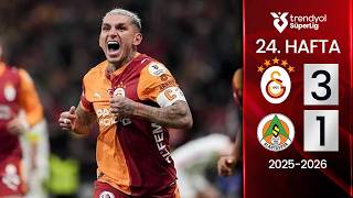 Galatasaray (3-1) Alanyaspor | MAÇ ÖZETİ | 24. Hafta - 2025/2026