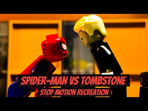 LEGO Spectacular Spider-Man: “Spider-Man vs Tombstone” - Stop Motion Recreation