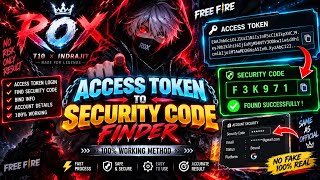 🔥 FREE FIRE SECURITY CODE FINDER | ACCESS TOKEN & BIND SRC | OB54 | T10 ROX