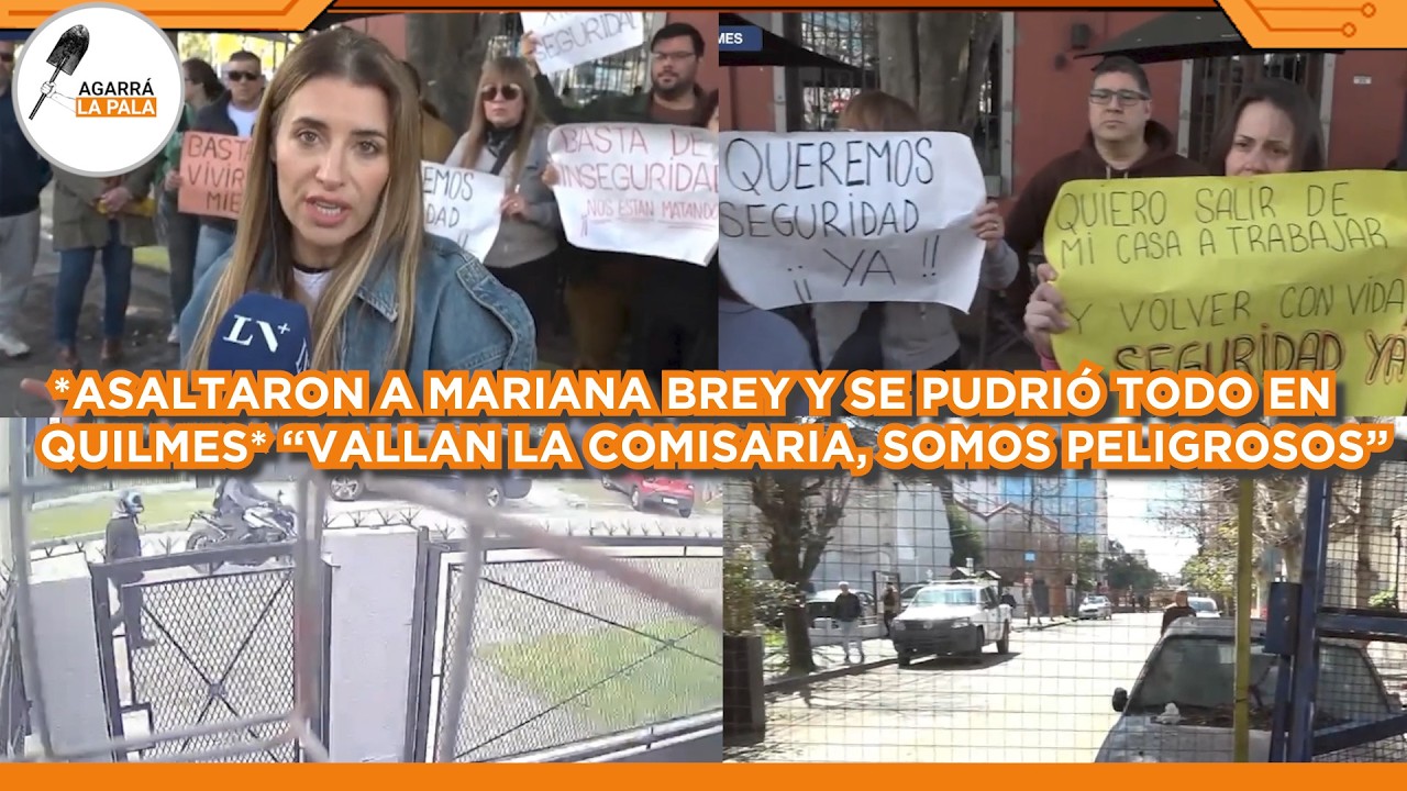 ASALTARON A MARIANA BREY Y SE PUDRIÓ TODO EN QUILMES DE MAYRA MENDOZA: "LA COMISARIA VALLADA"