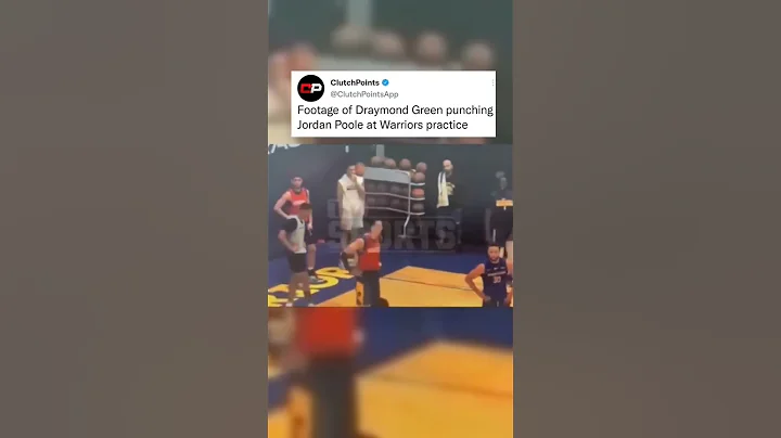Footage Of Draymond Green PUNCHING Jordan Poole 😳 | #Shorts