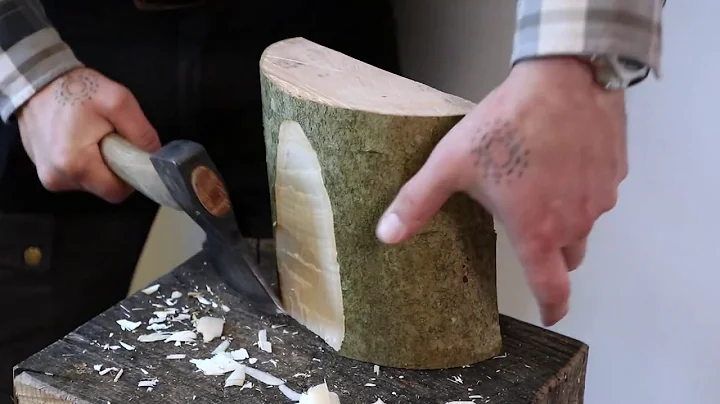 Woodturning: maple bowls from a cut down log with ...