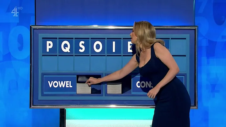 Rachel Riley @cleavage, blue dress