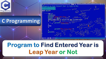 P17 | Program to Find that Entered Year is Leap Year or Not | C Programming Language