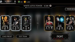 White Lotus Tower FATAL 8 Fights + Rewards ☠️ Mortal Kombat Mobile Gameplay