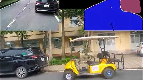 Self-driving golf-cart with multitask model and GPS navigation.