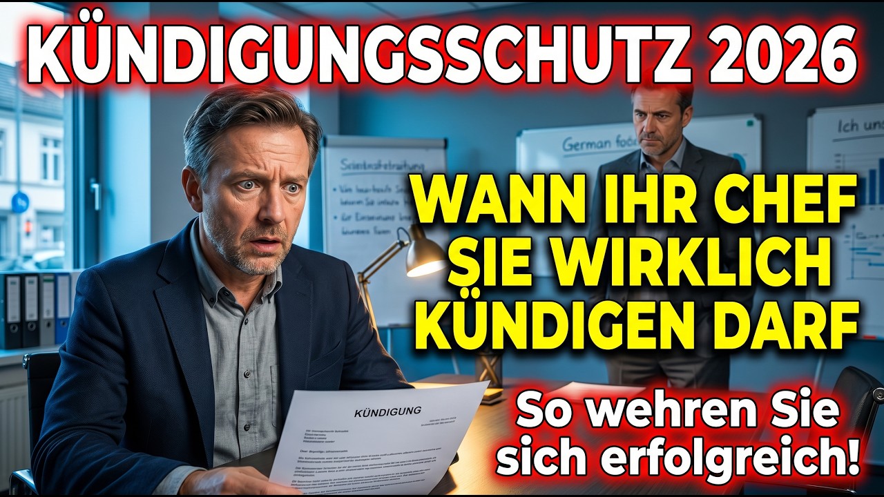 Kündigungsschutz 2026:Wann Ihr Chef Sie wirklich kündigen darf –und wie Sie sich erfolgreich wehren!